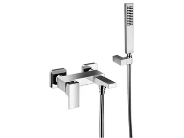 VITA 53002 - External bathtub mixer with hand shower by Rubinetterie Frattini - view 2